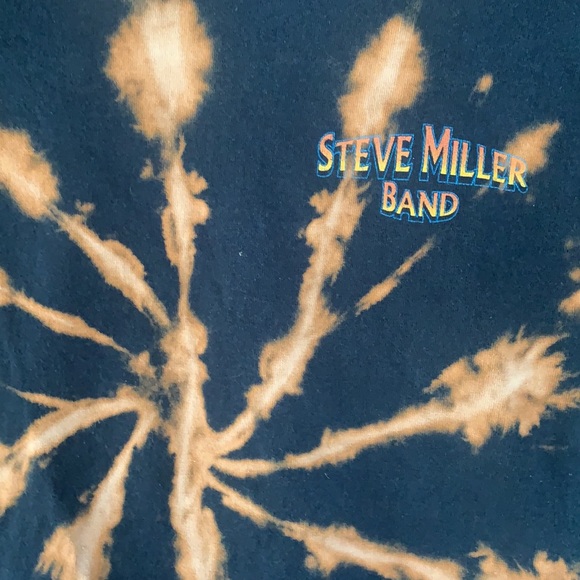 Custom Bleach Dye-Steve Miller Band. Size Small. - Picture 3 of 5
